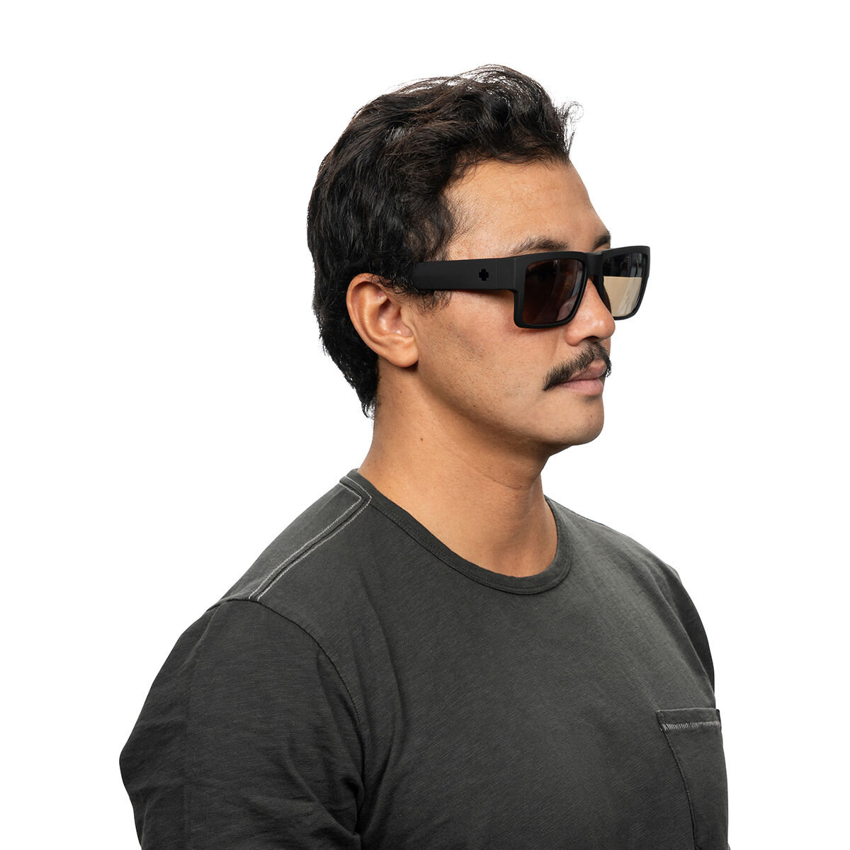 CYRUS, Soft Matte Black-Happy Bronze with Blue Mirror, hi-res image number null